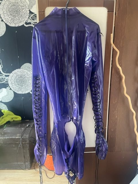 Purple Sissy Bondage dress